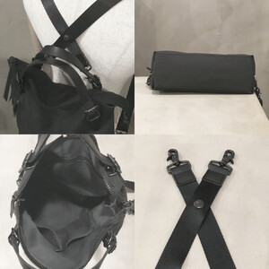 【-LESS PREVAIL】Matte トートリュック M PSTB-2001(ブラック)