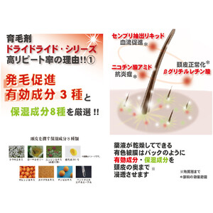 【黒髪向け】医薬部外品 育毛・発毛促進剤 ドライドライド クイックインパクト 120mL