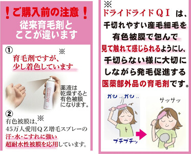 【ブラウン系の髪に】医薬部外品 育毛・発毛促進剤 ドライドライド クイックインパクト 120mL