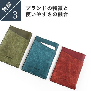 レンマ 二つ折り 定期入れ Olas オラス パスケース lemma コニャック