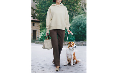 【B-THREE/ビースリー】ペットの抜け毛や花粉がつきにくい ストレートパンツ(870031)