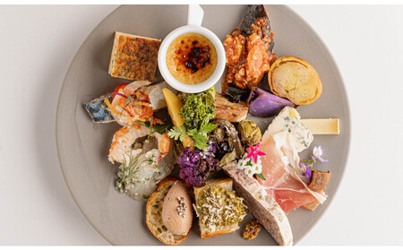 「レストランカフェテラス アミ神戸」ペアディナー券「【デザートワゴン付】厳選・特選食材の拘りラグジュアリーコース」