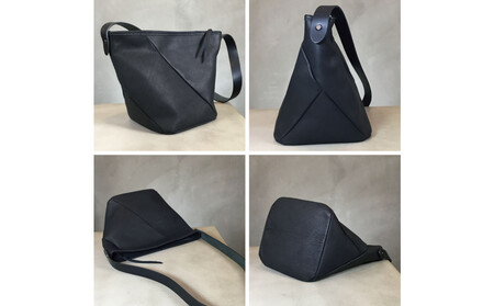 【-Less】J STEER　ツイストショルダーバッグ　LMSB-0065（ブラック）