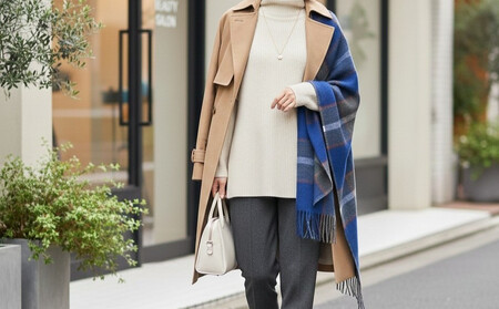 【神戸タータン】ウールストール