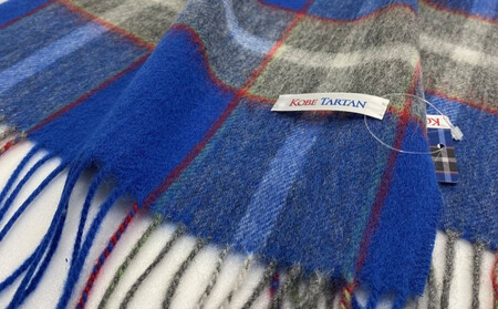 【神戸タータン】カシミヤマフラー マフラー