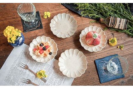 Shin Ito Pottery 灰釉りんか銘々皿 2枚 (器・陶芸)