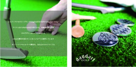 銀製　ゴルフマーカー×ハットクリップセット MS019-020