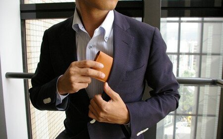 【ダークブラウン】FOOTANブランド 本革名刺入れ