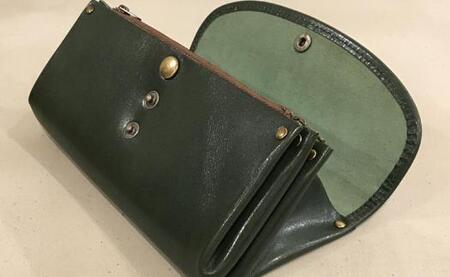 【alto.】ふんわりジャバラ長財布 AKEW-0400(グリーン)