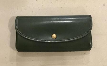 【alto.】ふんわりジャバラ長財布 AKEW-0400(グリーン)