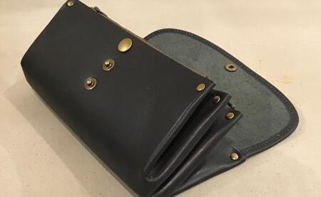 【alto.】ふんわりジャバラ長財布　AKEW-0400（ネイビー）