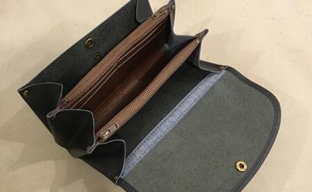 【alto.】ふんわりジャバラ長財布　AKEW-0400（ネイビー）