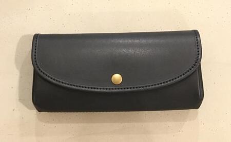 【alto.】ふんわりジャバラ長財布　AKEW-0400（ネイビー）