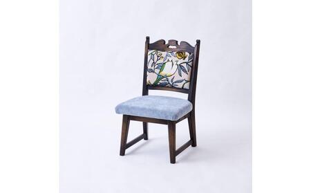 【神戸を代表する】創業150年日本一古い洋家具屋の小椅子ポロチェア【永田良介商店】【Lovebird-blue／High type】