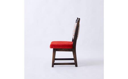 【神戸を代表する】創業150年日本一古い洋家具屋の小椅子ポロチェア【永田良介商店】【Orange flower/High type】