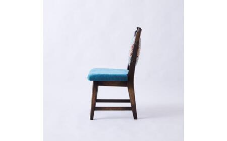 【神戸を代表する】創業150年日本一古い洋家具屋の小椅子ポロチェア【永田良介商店】【Turquoise flower/High type】