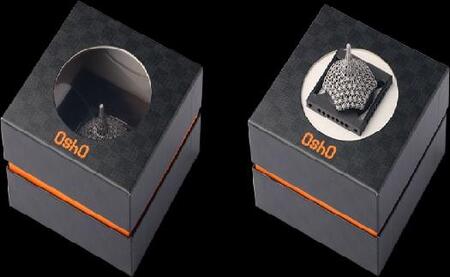 金属なのにしなやかに回る! 金属3Dプリンター製メタルコマ(ブルー)