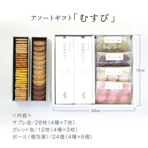 グルテンフリー 米粉のスイーツバラエティーセット　有機JAS山田錦米粉で作った【むすびセット】