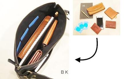 【alto.】スマートショルダーバッグ/サコッシュ (L)AKEB-3103(ブラック)