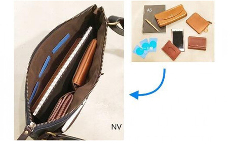 【alto.】スマートショルダーバッグ/サコッシュ (L)AKEB-3103(ネイビー)