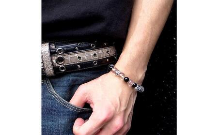 パワーストーン×シルバーブレス Mサイズ 天然石 DJ-016　　