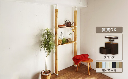 インテリア LABRICO 棚 セット M ワンバイエイト アジャスター ブロンズ 平安伸銅工業 ツーバイ材 ツーバイフォー 棚板 棚受け 壁 壁面 壁面収納 家具 収納 DIY 突っ張り つっぱり棚 固定 賃貸 ウッド 木 木材 平安伸銅 兵庫 兵庫県 姫路 姫路市 ジャコビアン