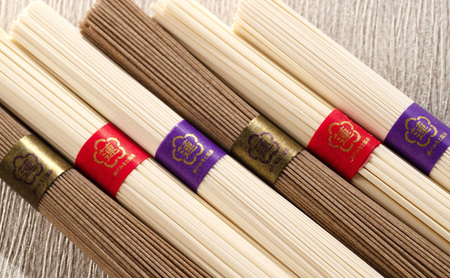 蓮オリジナル 播州古式特選 手延麺3種セット（桐箱入 3個）[ うどん そうめん そば 乾麺 ギフト 贈答 兵庫県 姫路市 ]