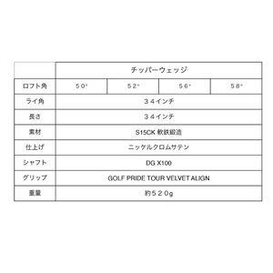GーPRIME GPCチッパーウェッジ1本　軟鉄鍛造ゴルフクラブ GPCチッパーウェッジ56