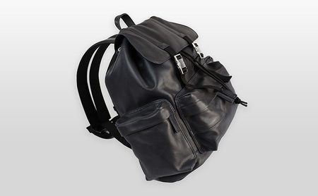 防水革 キャッスルフラップリュック ダークグレー イエローベージュ レザー メンズ レディース ユニセックス レザーバッグ 本革 日本製 職人手づくり 姫路市 兵庫県 Dark Gray