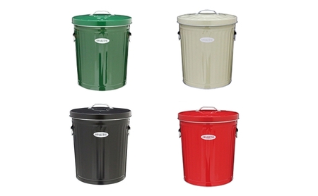 ゴミ箱 オバケツ ダストボックス 33L 渡辺金属工業 バケツ職人が作る トラッシュカン ゴミ入れ インテリア 雑貨 日用 日用品 レトロ ゴミ トタン バケツ 蓋付き 職人 手作り 屋外 室内 国産 おしゃれ オシャレ 兵庫 兵庫県 姫路 姫路市 ブラウン