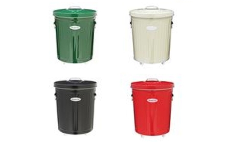 ゴミ箱 オバケツ ダストボックス 33L キャスター付 渡辺金属工業 バケツ職人が作る トラッシュカン ゴミ入れ ゴミ キャスター インテリア 雑貨 日用 日用品 レトロ トタン バケツ 蓋付き 職人 手作り 屋外 室内 国産 兵庫 兵庫県 姫路 姫路市 赤