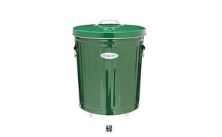 ゴミ箱 オバケツ ダストボックス 33L キャスター付 渡辺金属工業 バケツ職人が作る トラッシュカン ゴミ入れ ゴミ キャスター インテリア 雑貨 日用 日用品 レトロ トタン バケツ 蓋付き 職人 手作り 屋外 室内 国産 兵庫 兵庫県 姫路 姫路市 赤