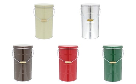 米びつ トタンの米びつ 10kg キャスター付 渡辺金属工業 バケツ職人が作る オバケツ ライスストッカー キッチン キッチン用品 計量付き 米 保存 保存容器 防虫 トタン 蓋付き 米櫃 兵庫 兵庫県 姫路 姫路市 赤