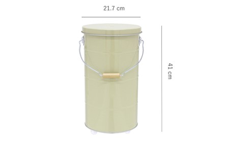 米びつ トタンの米びつ 10kg キャスター付 渡辺金属工業 バケツ職人が作る オバケツ ライスストッカー キッチン キッチン用品 計量付き 米 保存 保存容器 防虫 トタン 蓋付き 米櫃 兵庫 兵庫県 姫路 姫路市 緑