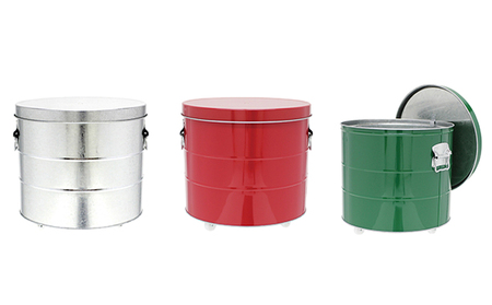 米びつ トタンの米びつ 20kg キャスター付 渡辺金属工業 バケツ職人が作る オバケツ ライスストッカー キッチン キッチン用品 計量付き 米 保存 保存容器 防虫 トタン 蓋付き 米櫃 兵庫 兵庫県 姫路 姫路市　お届け：2025年2月以降順次発送予定 赤