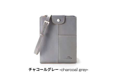 ビジネスに使える本革ショルダーバッグ（B5サイズ）全4色 カバン ファッション バッグ  チャコールグレー