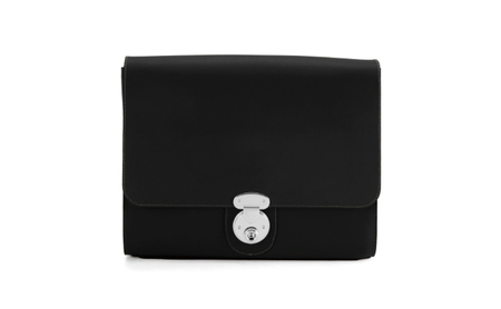 シンプルな本革クラッチバッグ(A4サイズ)全4色 鞄 チャコールグレー