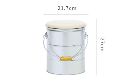 米びつ ひのきとトタンの米びつ 5kg シルバー 渡辺金属工業 バケツ職人が作る オバケツ ライスストッカー キッチン 米 保存 保存容器 耐久性 二重構造 防虫剤 乾燥剤 トタン バケツ 蓋付き ヒノキ 米櫃