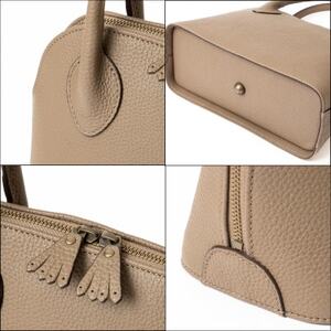 たつの市産シュリンク型押し牛革 レディースハンドバッグ 上品な女性を演出する革鞄です HEDGE【1575358】