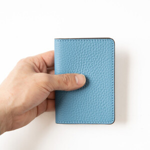 運転免許証専用カードケース[シュリンク型押し牛革スカイブルー] 兵庫県たつの市産【1259291】