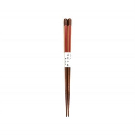 漆塗箸　六角金短冊　赤【1379778】