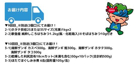 ≪数量限定≫枝幸町 定期便 連続 12回 お届け おすすめ 其の4【おせち 毛ガニ ほたて 新巻鮭 いくら 缶詰 など 27商品！】 【離島配送不可