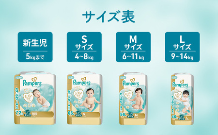パンパース おむつ テープ はじめての肌へのいちばん P＆G S