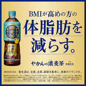 機能性表示食品 やかんの濃麦茶 from 爽健美茶 600ml 1ケース 24本 セット 詰め合わせ ペットボトル