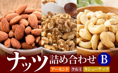 ナッツ詰め合わせB 加工食品 乾物 アモンド カシュナッツ クルミ 
