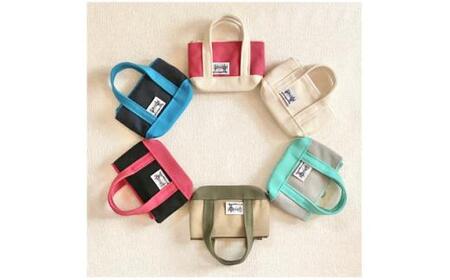 ミニミニポーチ　グレー×ラムネ