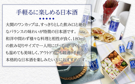 【12/23までの寄附で年内発送】 大関 上撰金冠 ワンカップ180ml瓶詰 30本入り 年内発送 12/23まで 日本酒