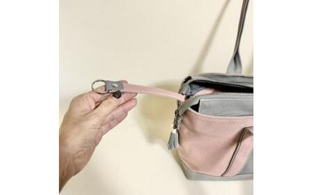 <右肩掛け用>お仕事バッグ しごとーと ストラップセット スモーキーピンク/グレー