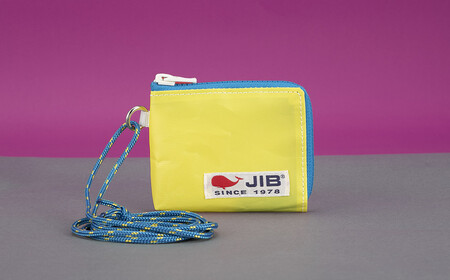 マイクロクラッチ財布(イエロー×ロケットブルーファスナー)
