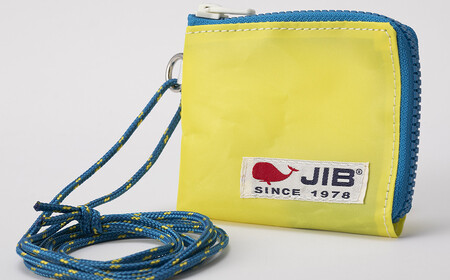 マイクロクラッチ財布(イエロー×ロケットブルーファスナー)